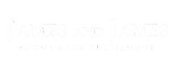 James and James logo white