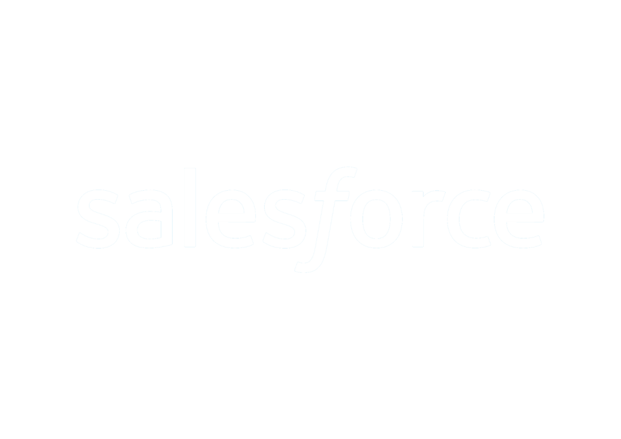 Salesforce logo white